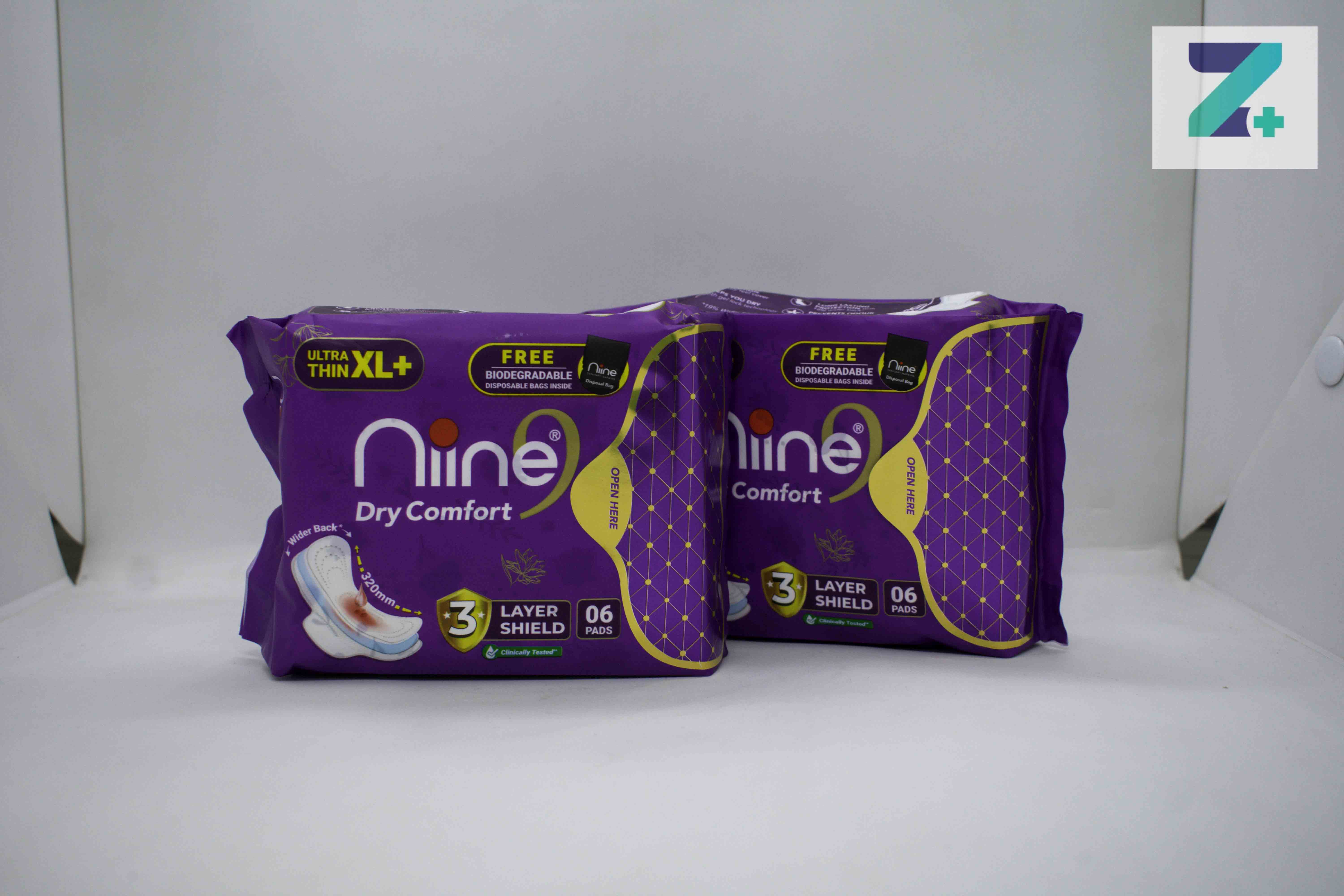 NINE DRY COMFORT PADS XL+