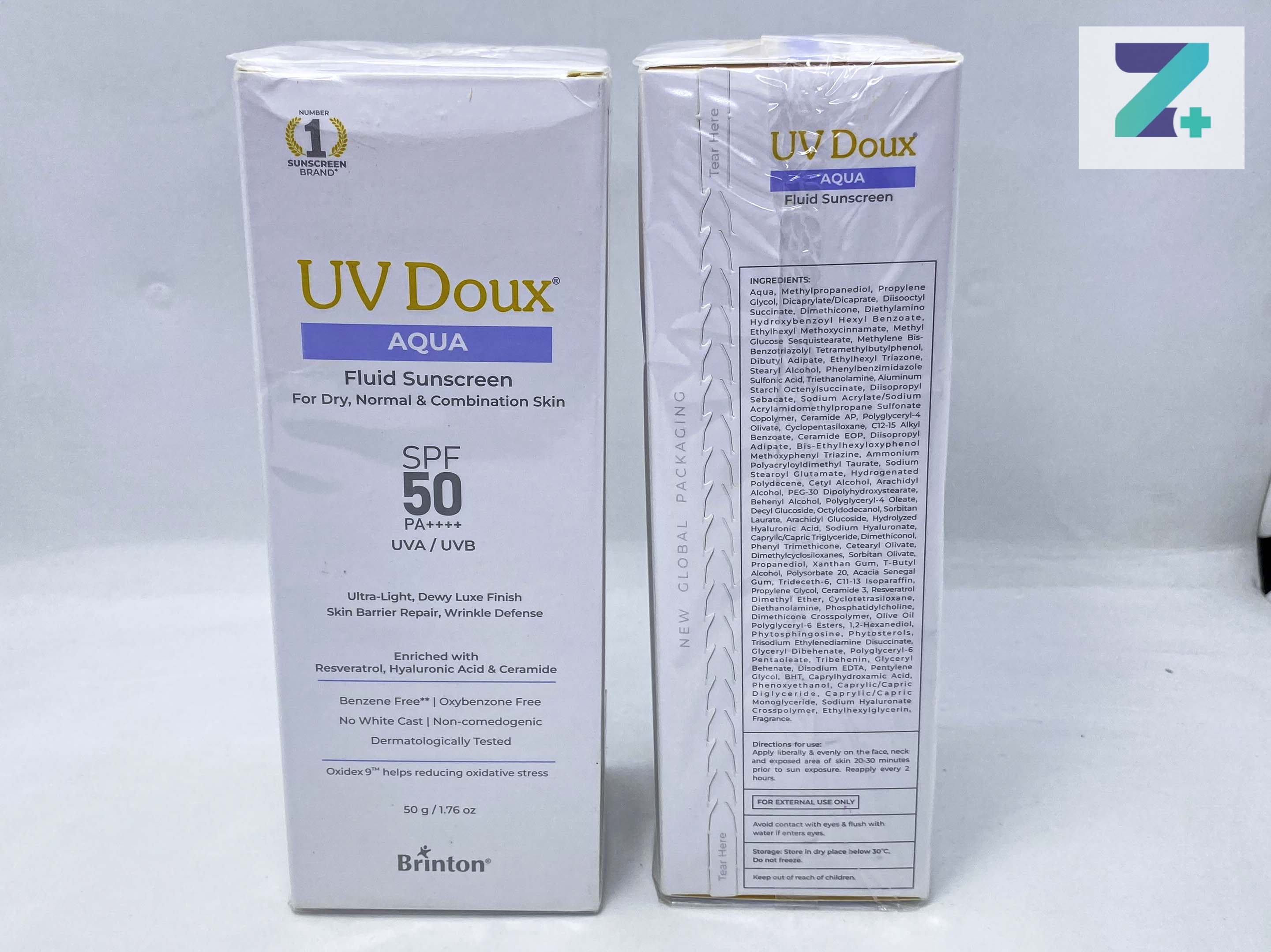 UV DOUX AQUA FLUID SUNSCREEN