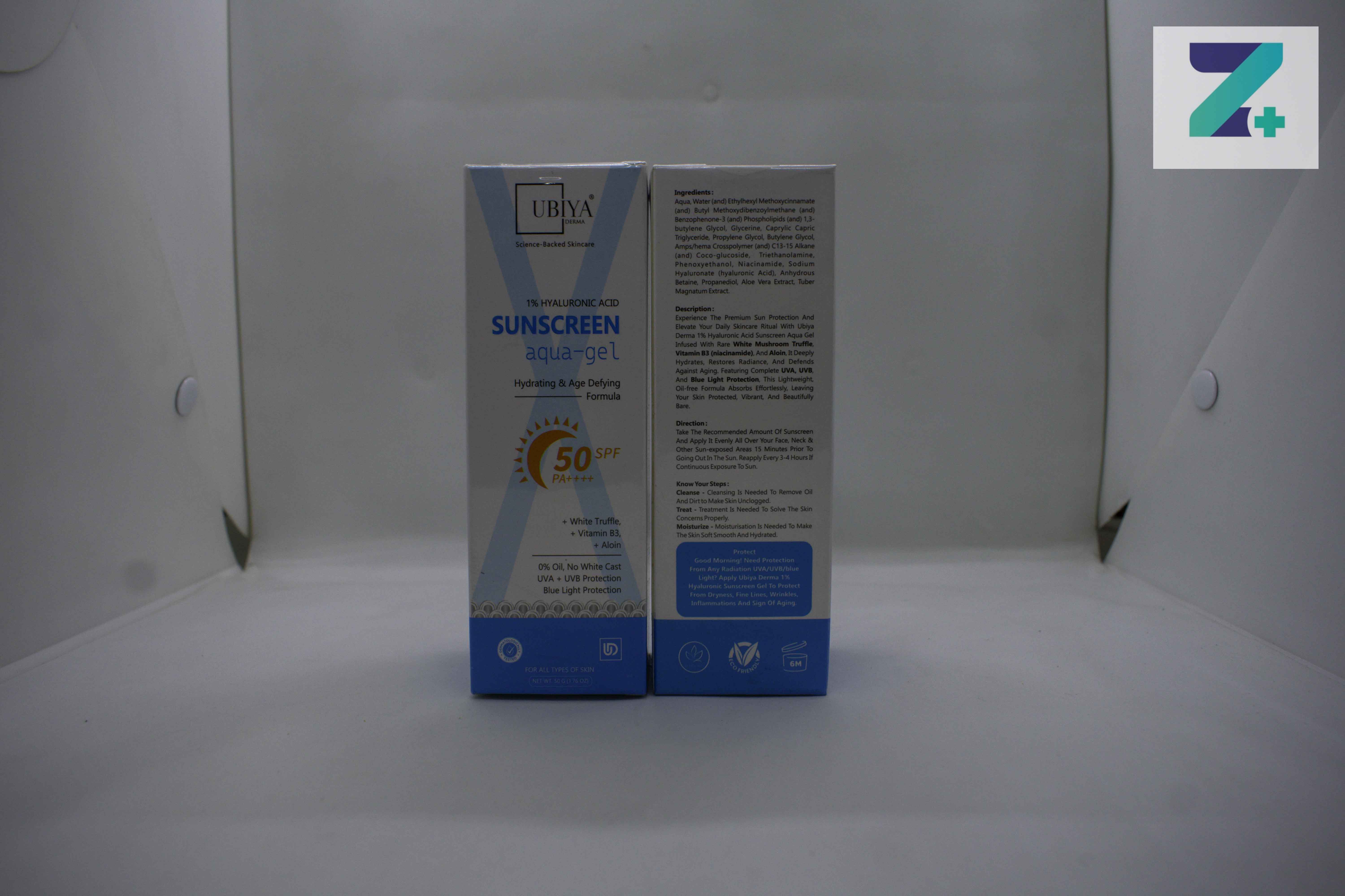 UBIYA 1% HYALURONIC ACID SPF 50 SUNSCREEN