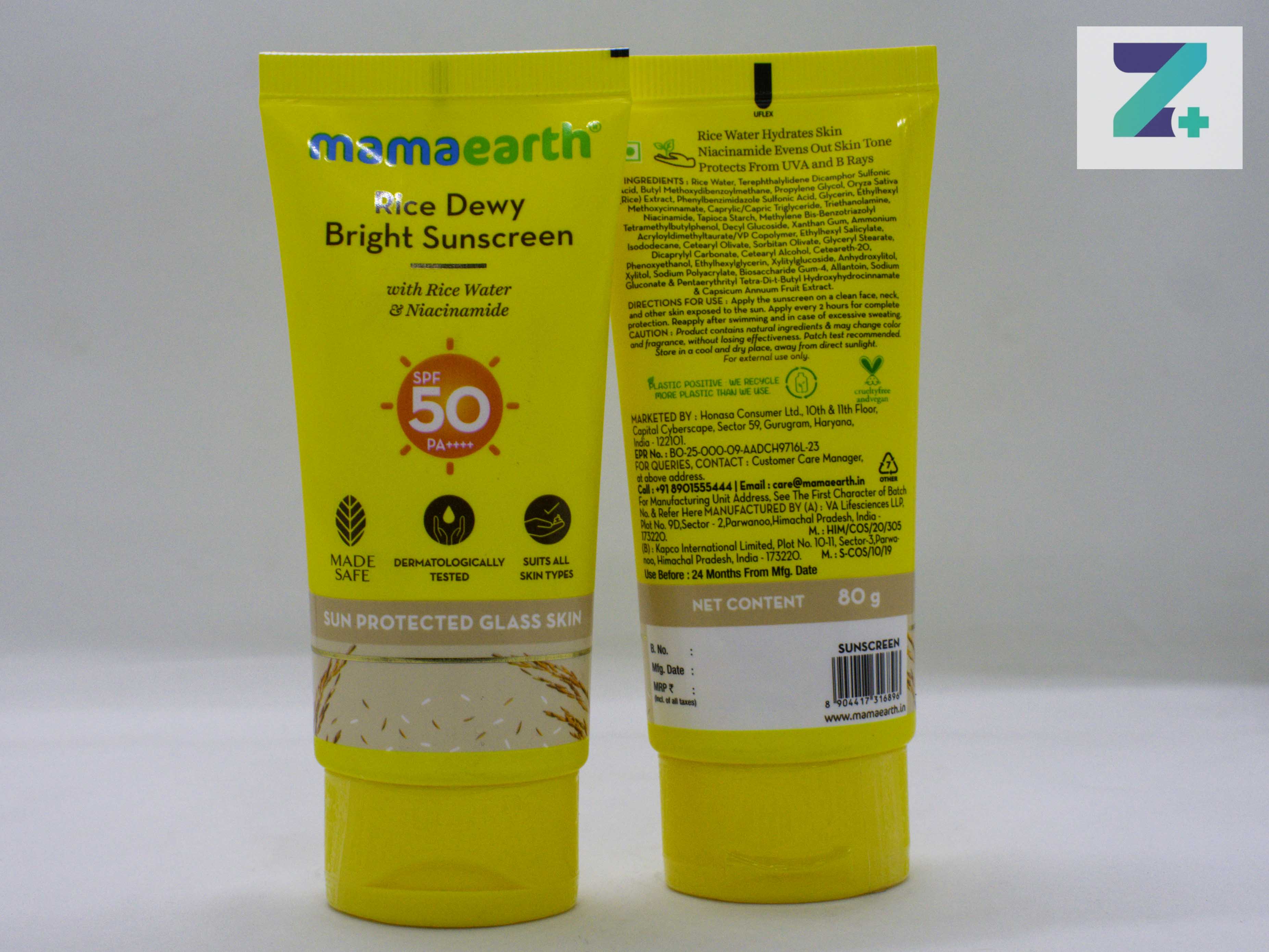 MAMA EARTH RICE DEWY SUNSCREEN