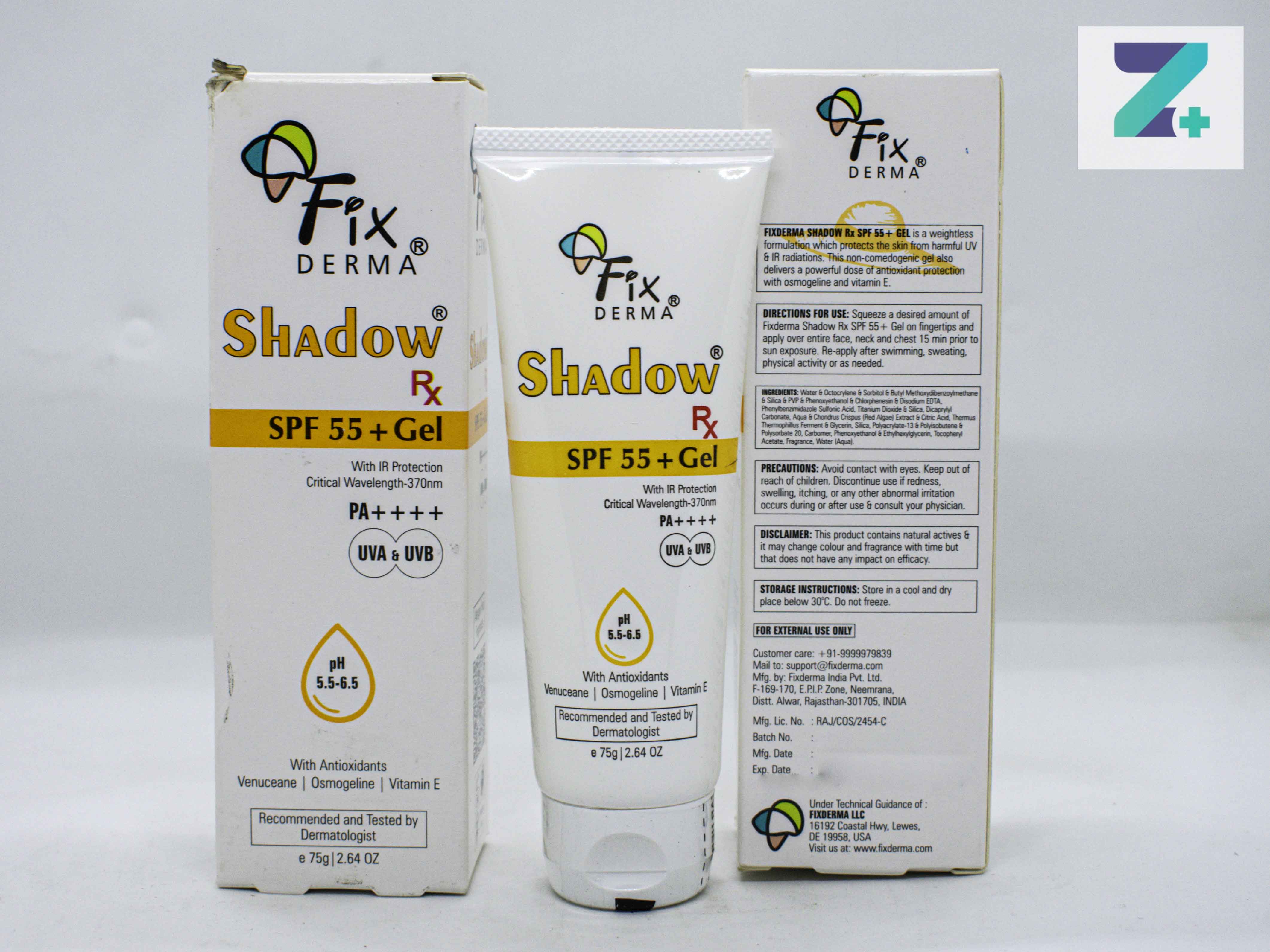 FIX DERMA SHADOW RX SPF 55+ GEL