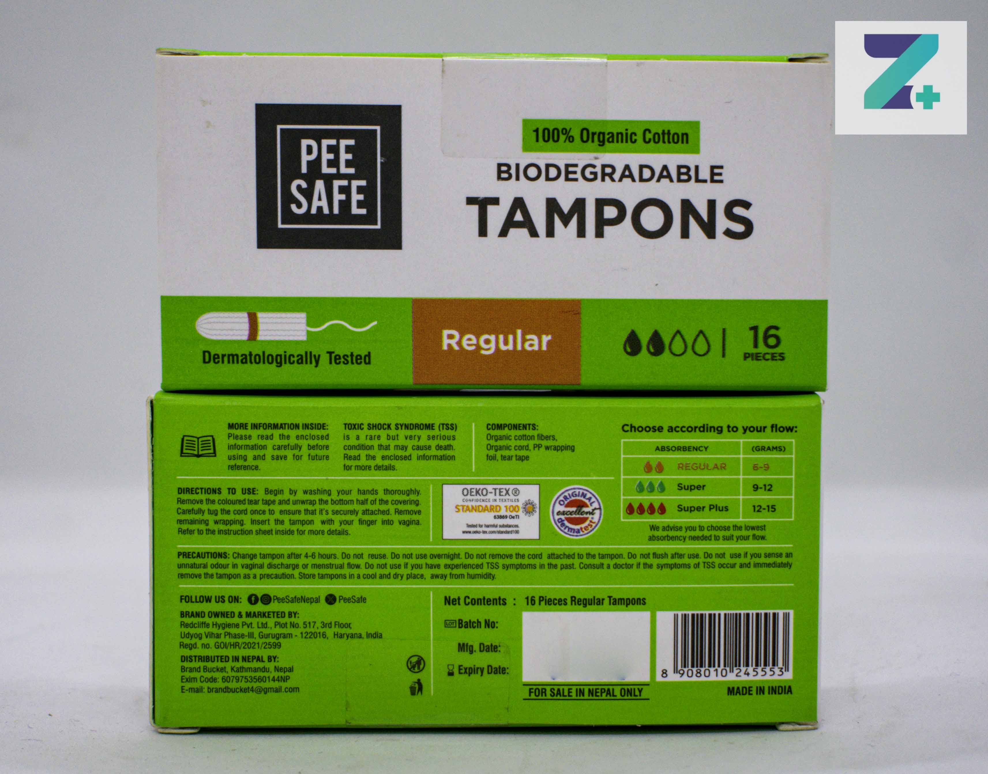 PEE SAFE REGULAR TAMPONS