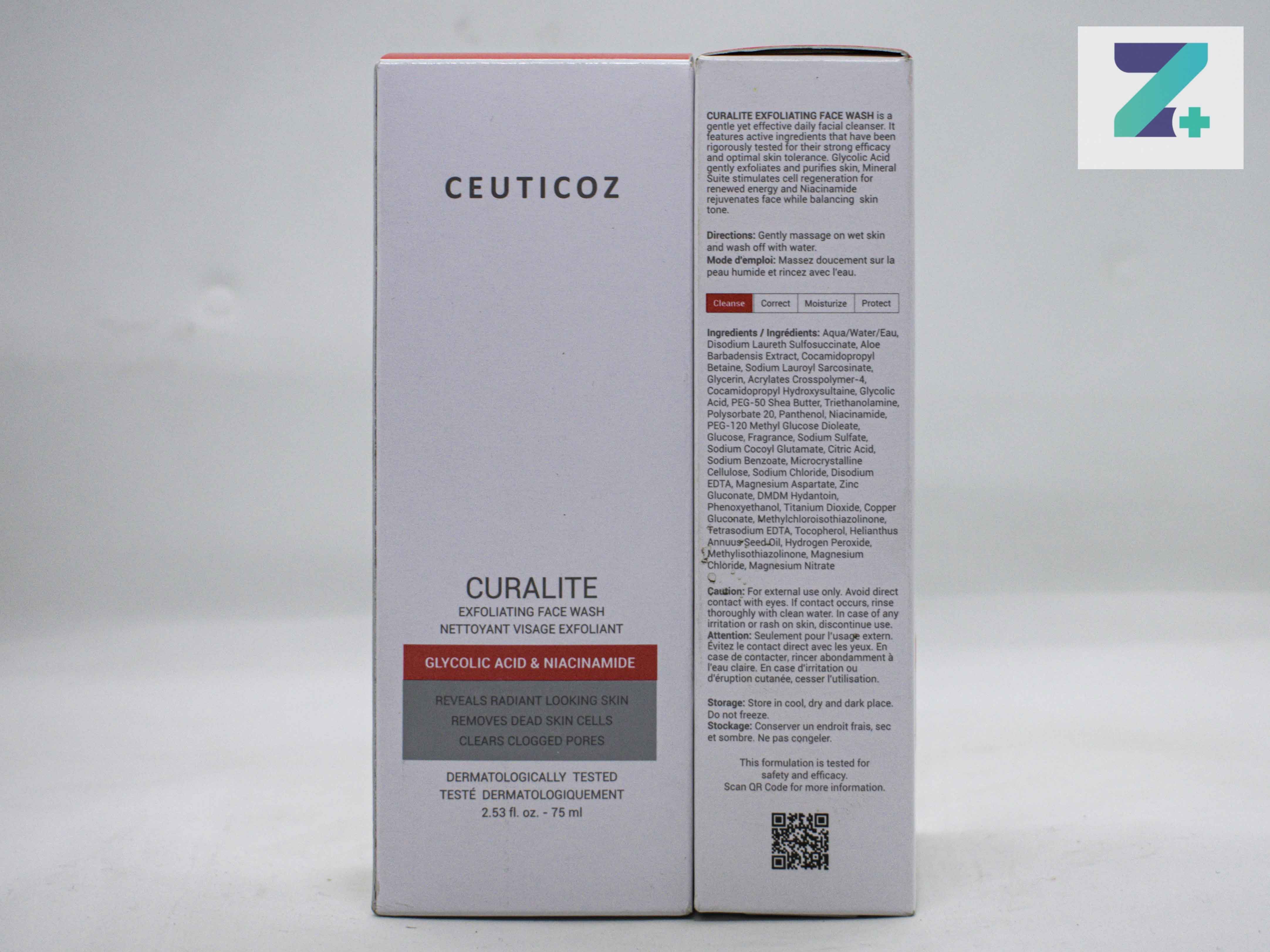CURALITE GLYCOLIC ACID & NIACINAMIDE FACEWASH