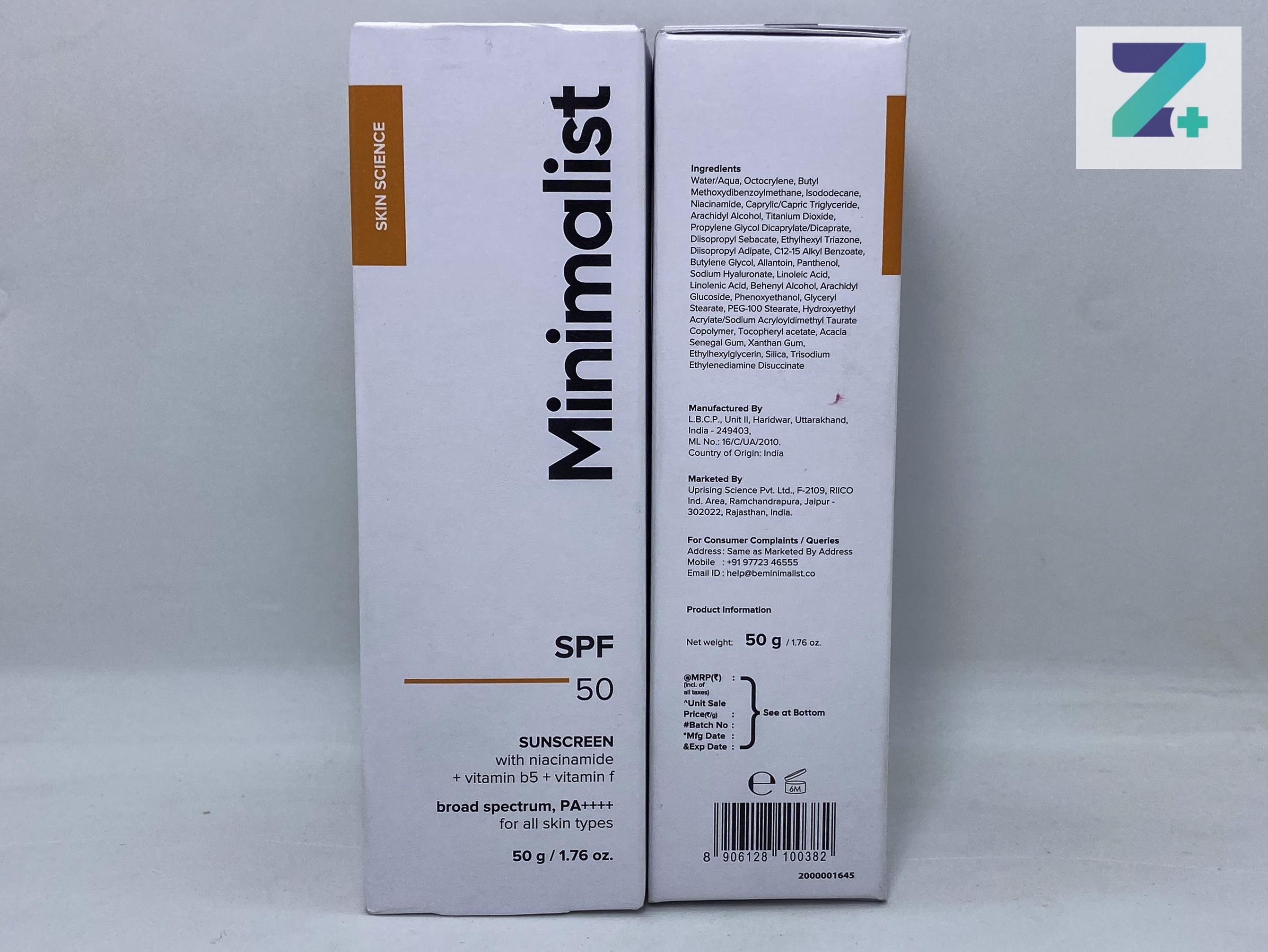 MINIMALIST SPF 50 SUNSCREEN