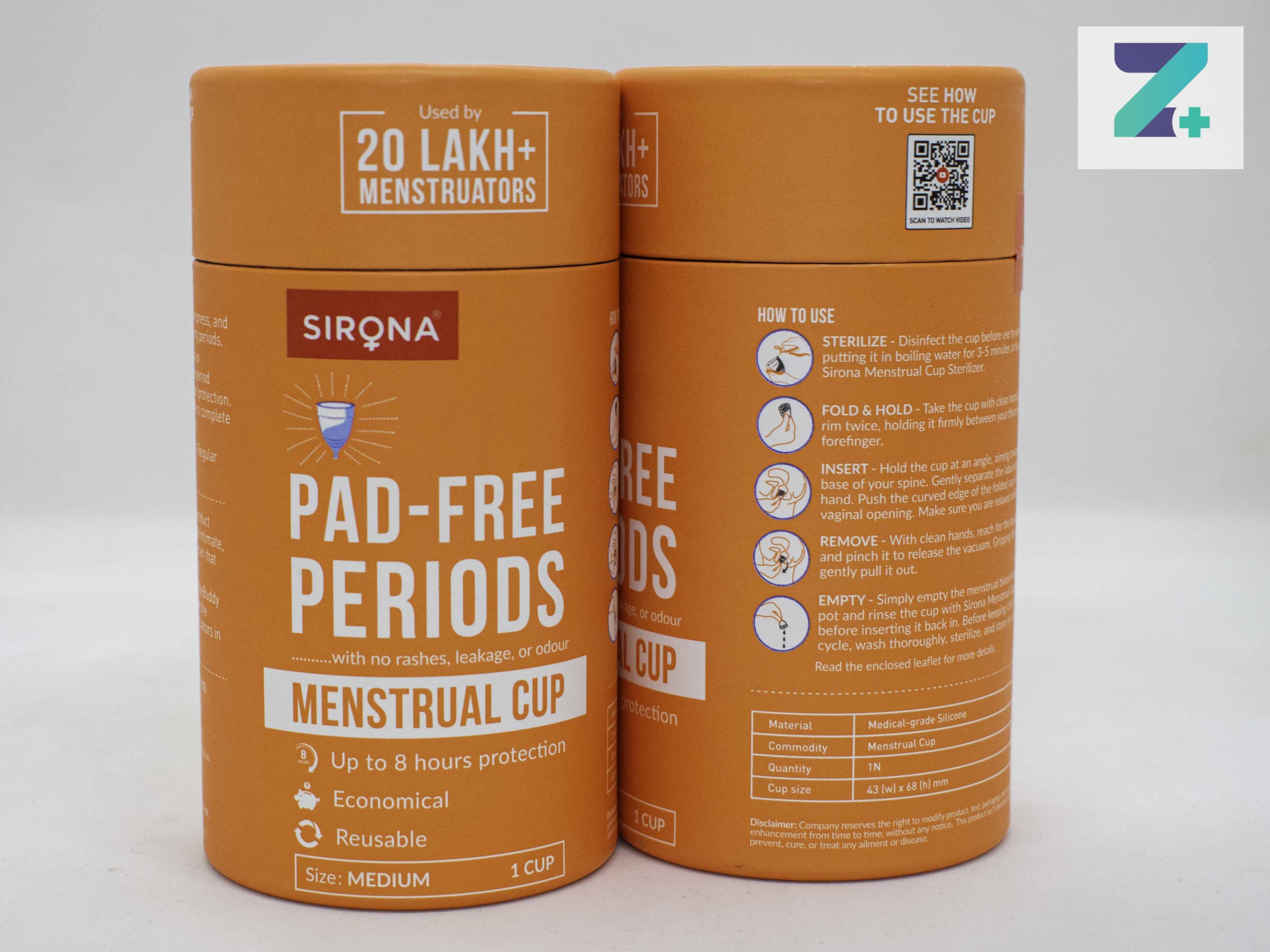 SIRONA MENSTRUAL CUP (MEDIUM)