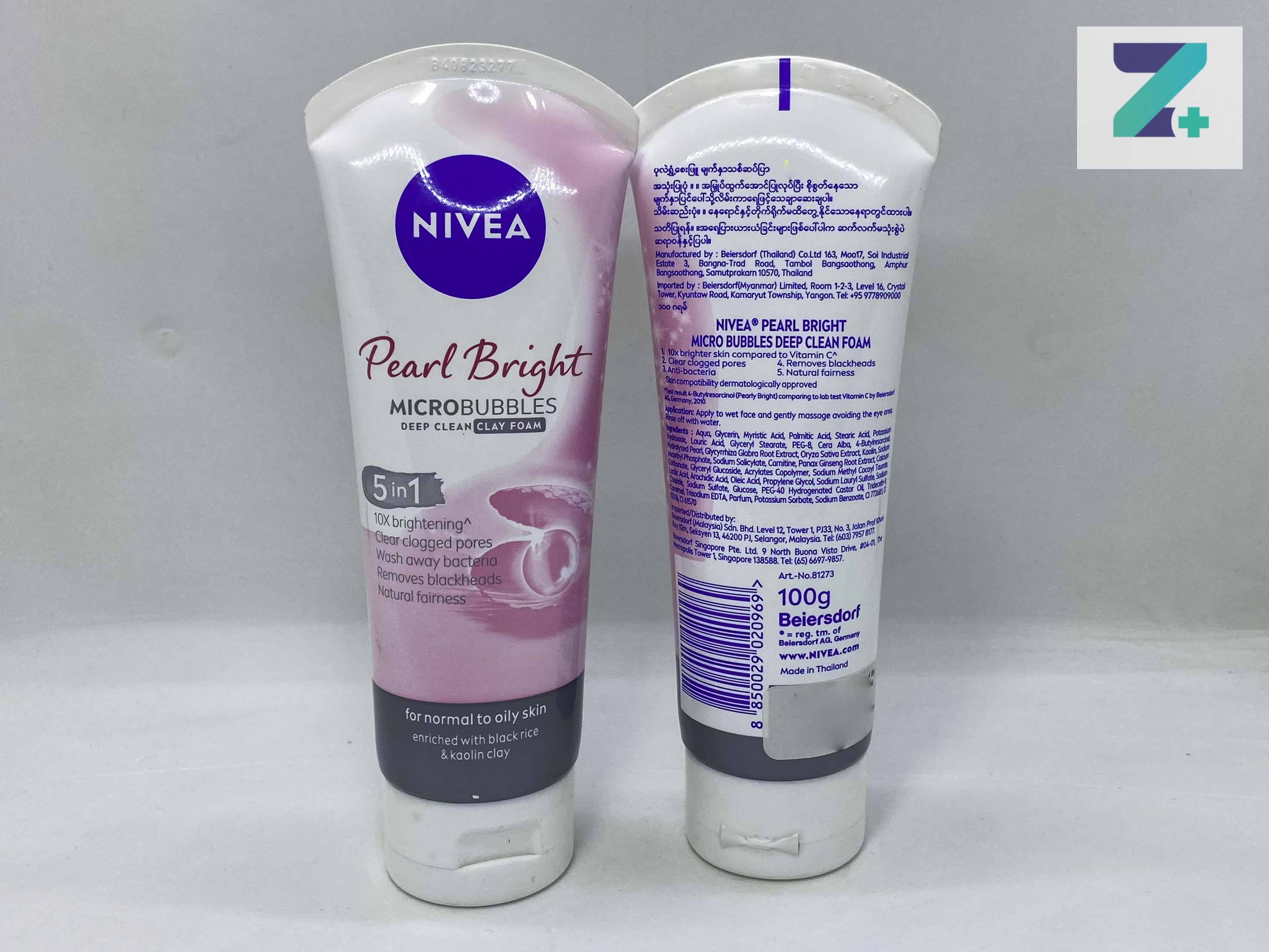 NIVEA PEARL BRIGHT MICROBUBBLES DEEP CLEAN CLAY FOAM