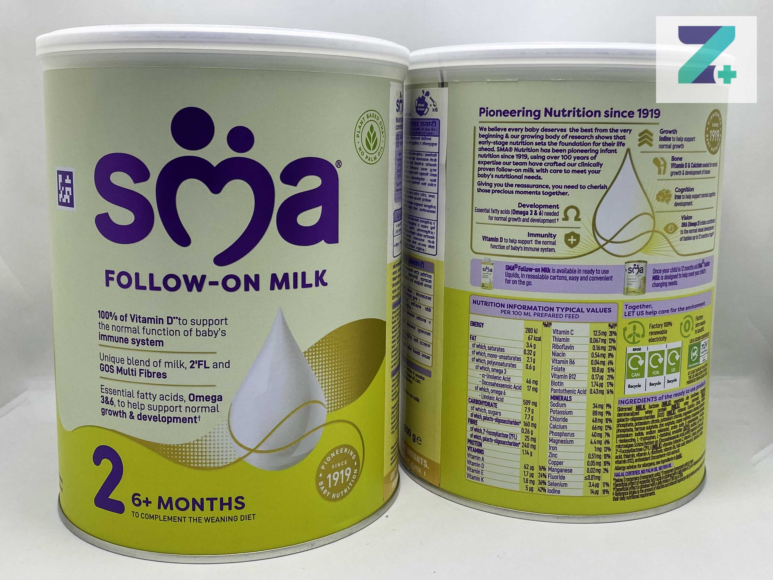 SMA FOLLOWING ON MILK STAGE 2