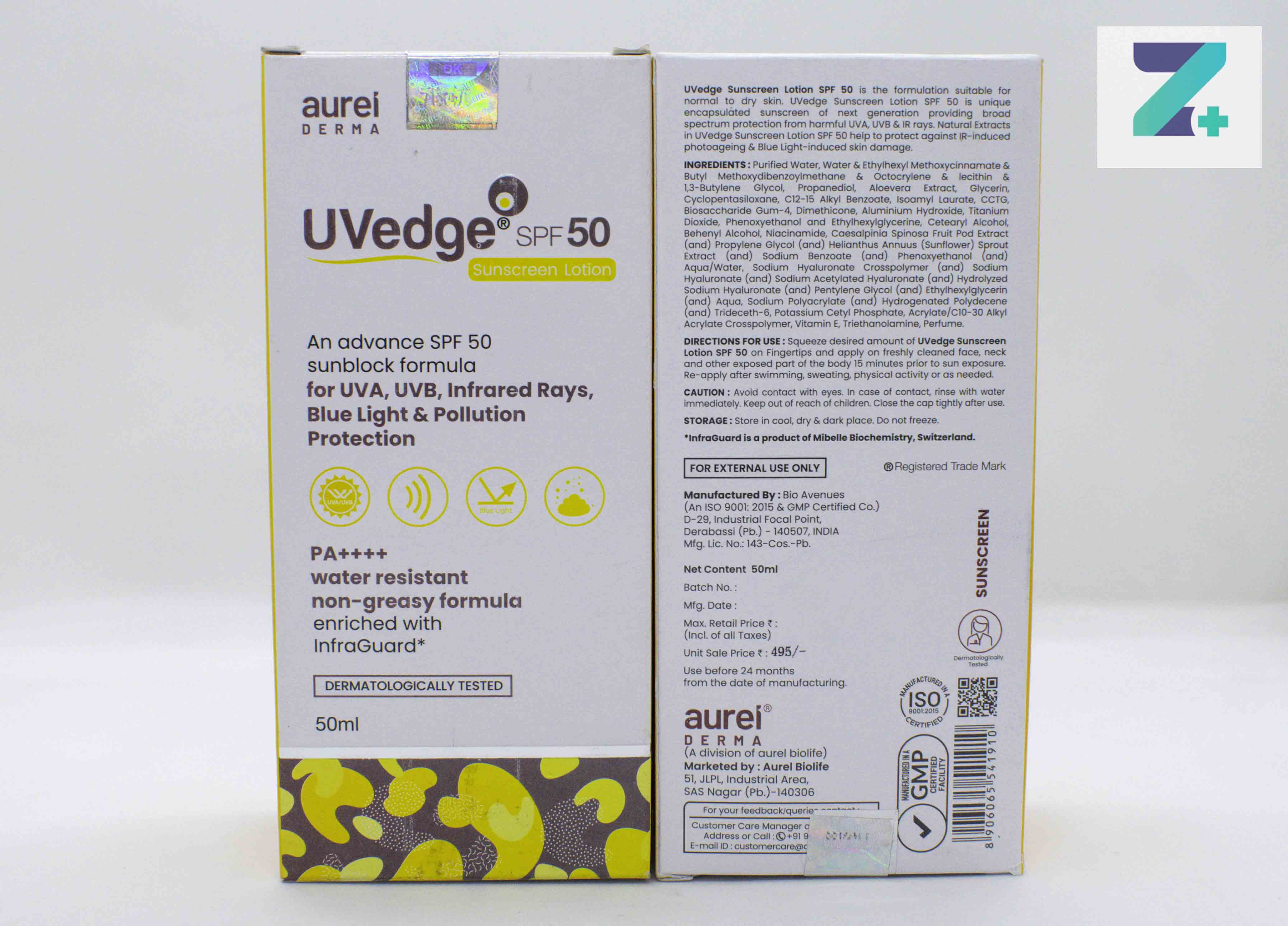 UVEDGE SPF 50 SUNSCREEN