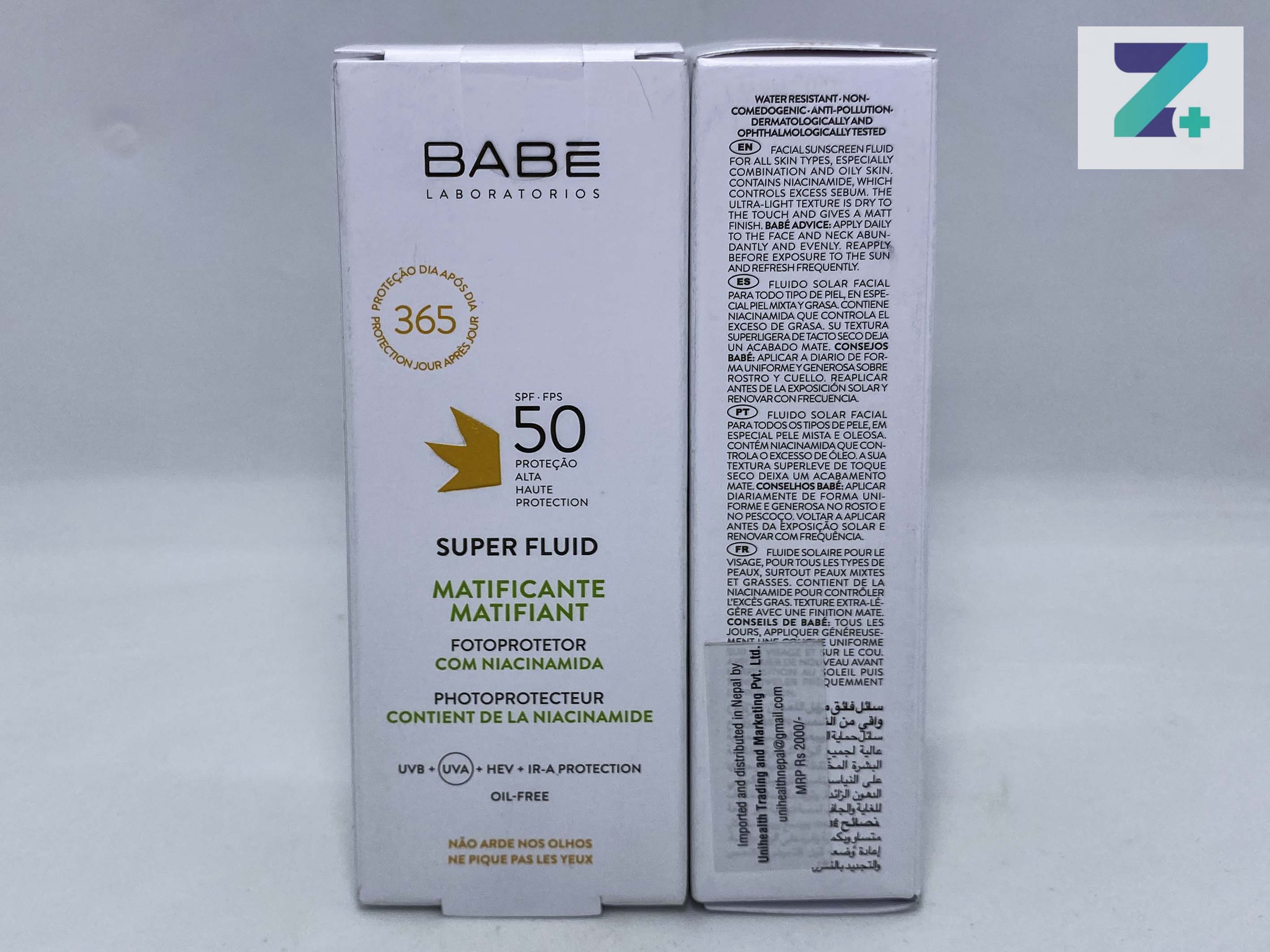BABE SUPER FLUID  SPF 50 MATIFICANTE SUNSCREEN