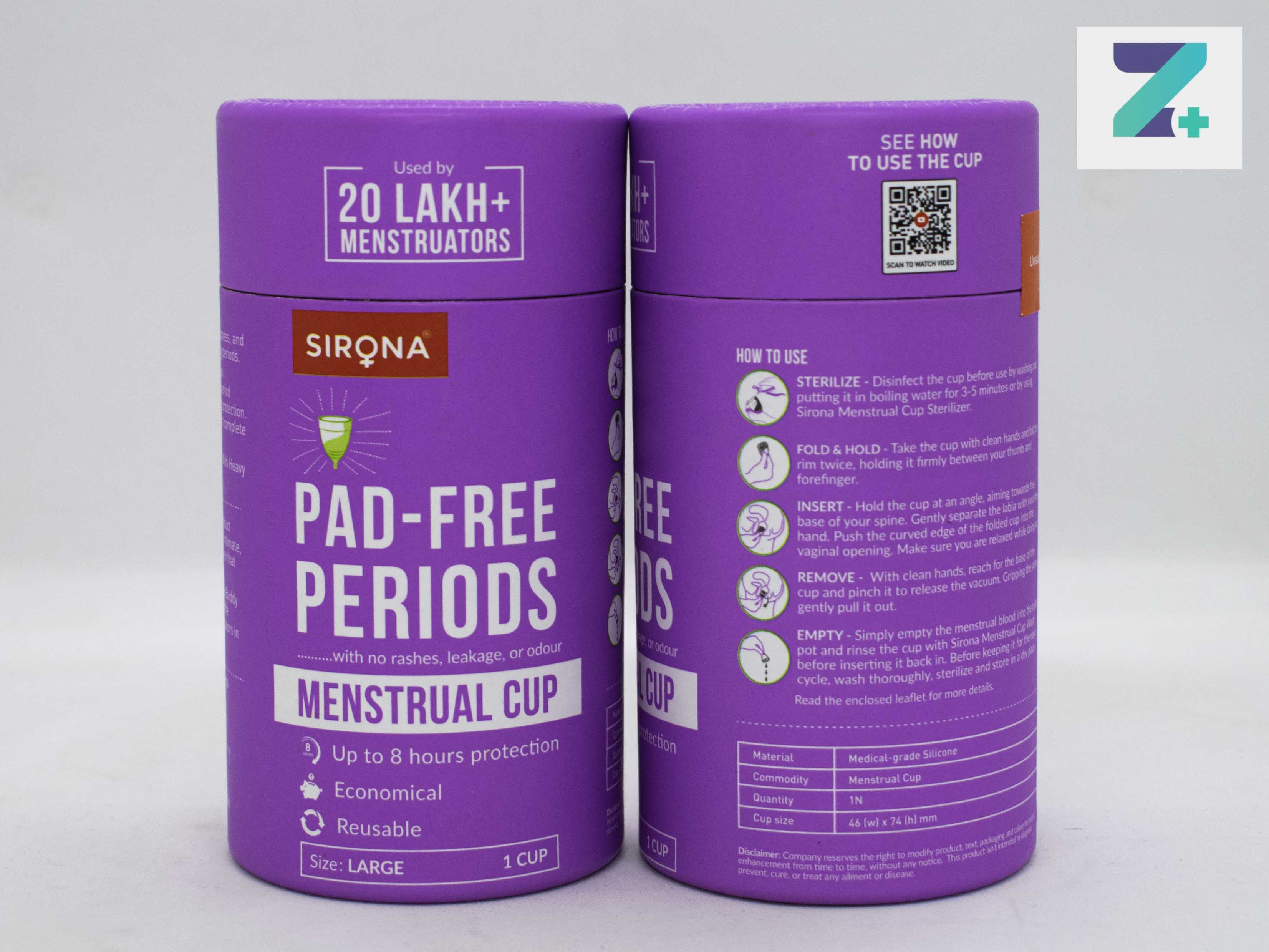 SIRONA MENSTRUAL CUP (LARGE)