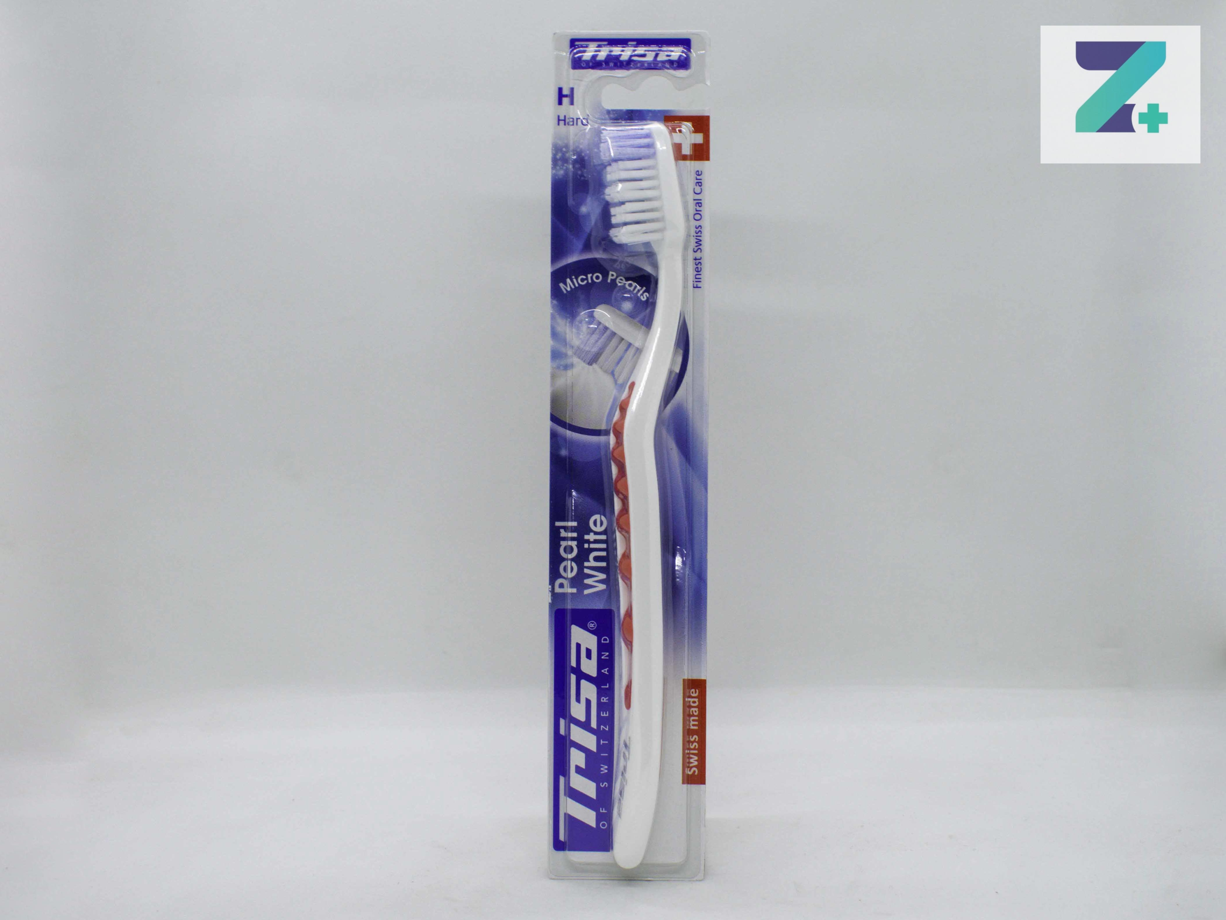 TRISA PEARL WHITE (HARD) TOOTHBRUSH