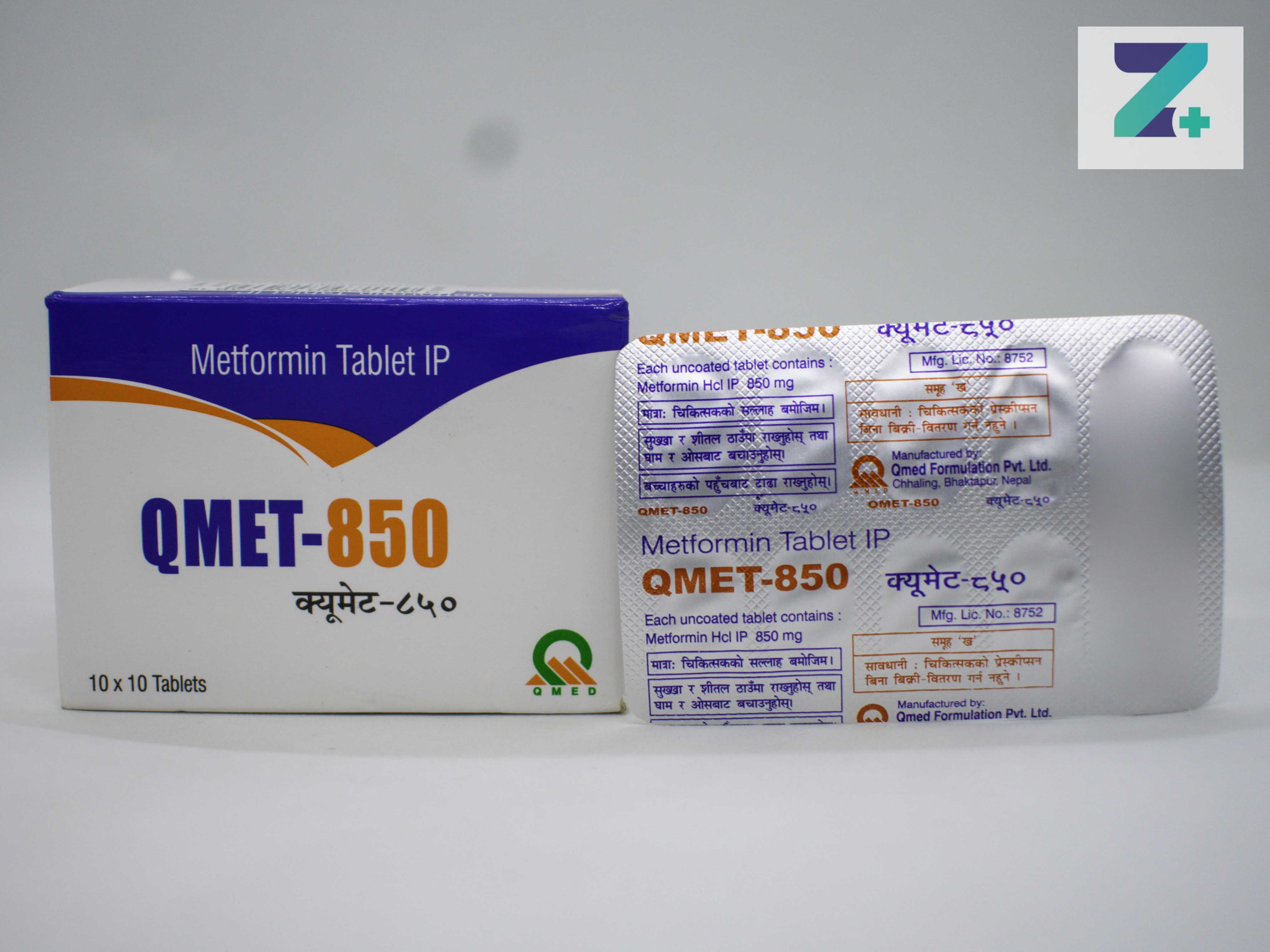Q MET 850MG TAB
