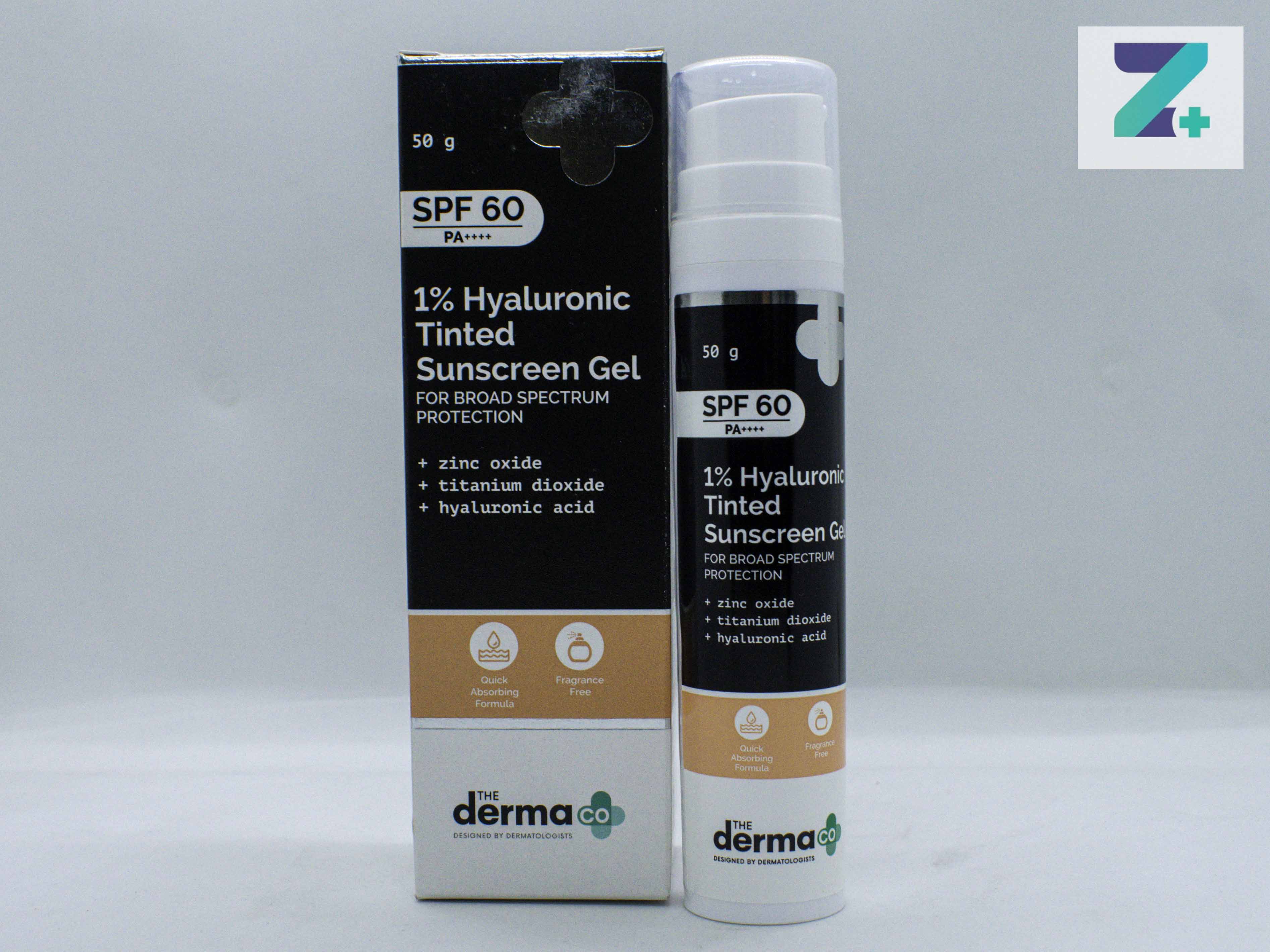 DERMA CO HYALURONIC TINTED SUNSCREEN GEL SPF-60 GEL