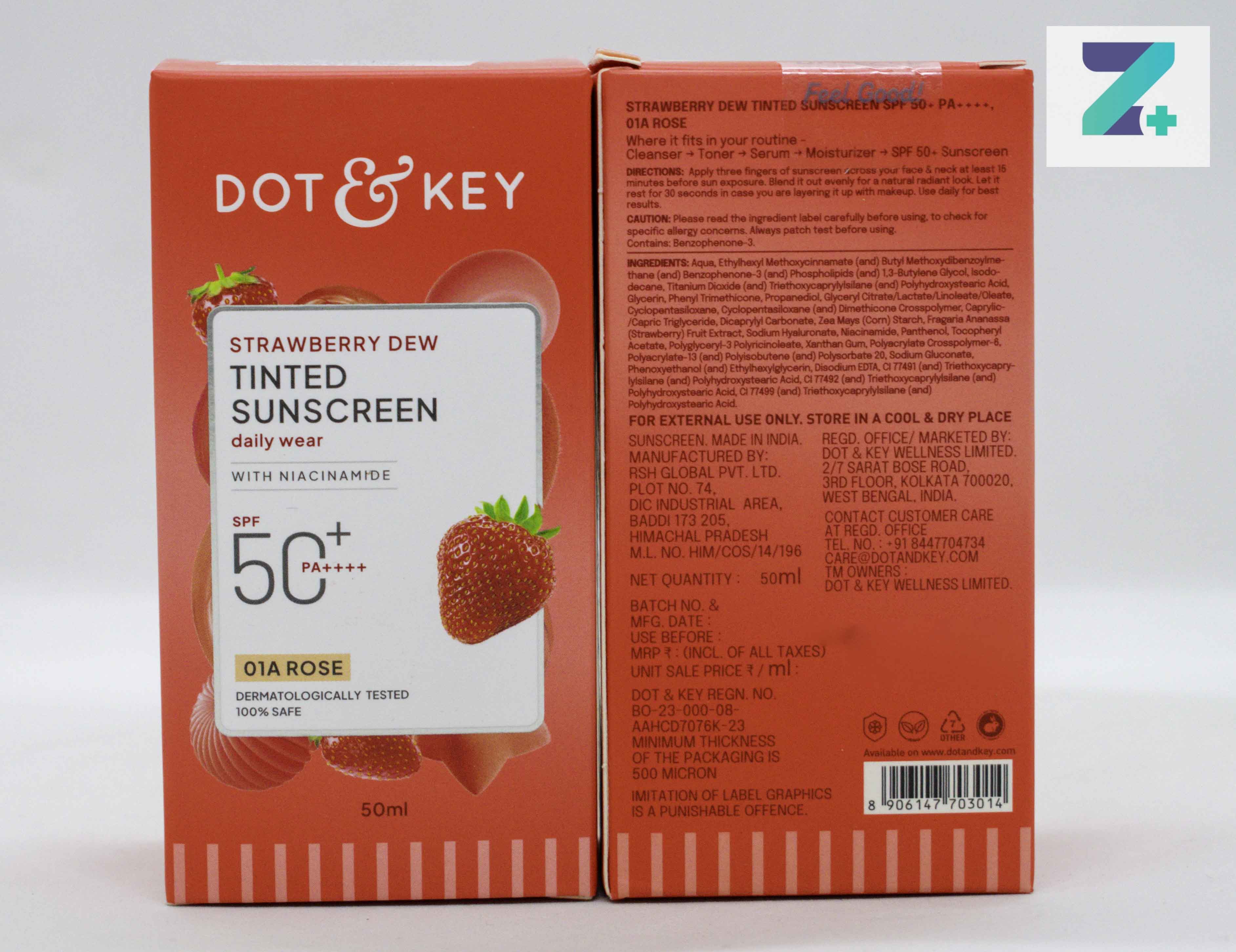 DOT & KEY STRAWBERRY DEW ROSE SPF 50 SUNSCREEN