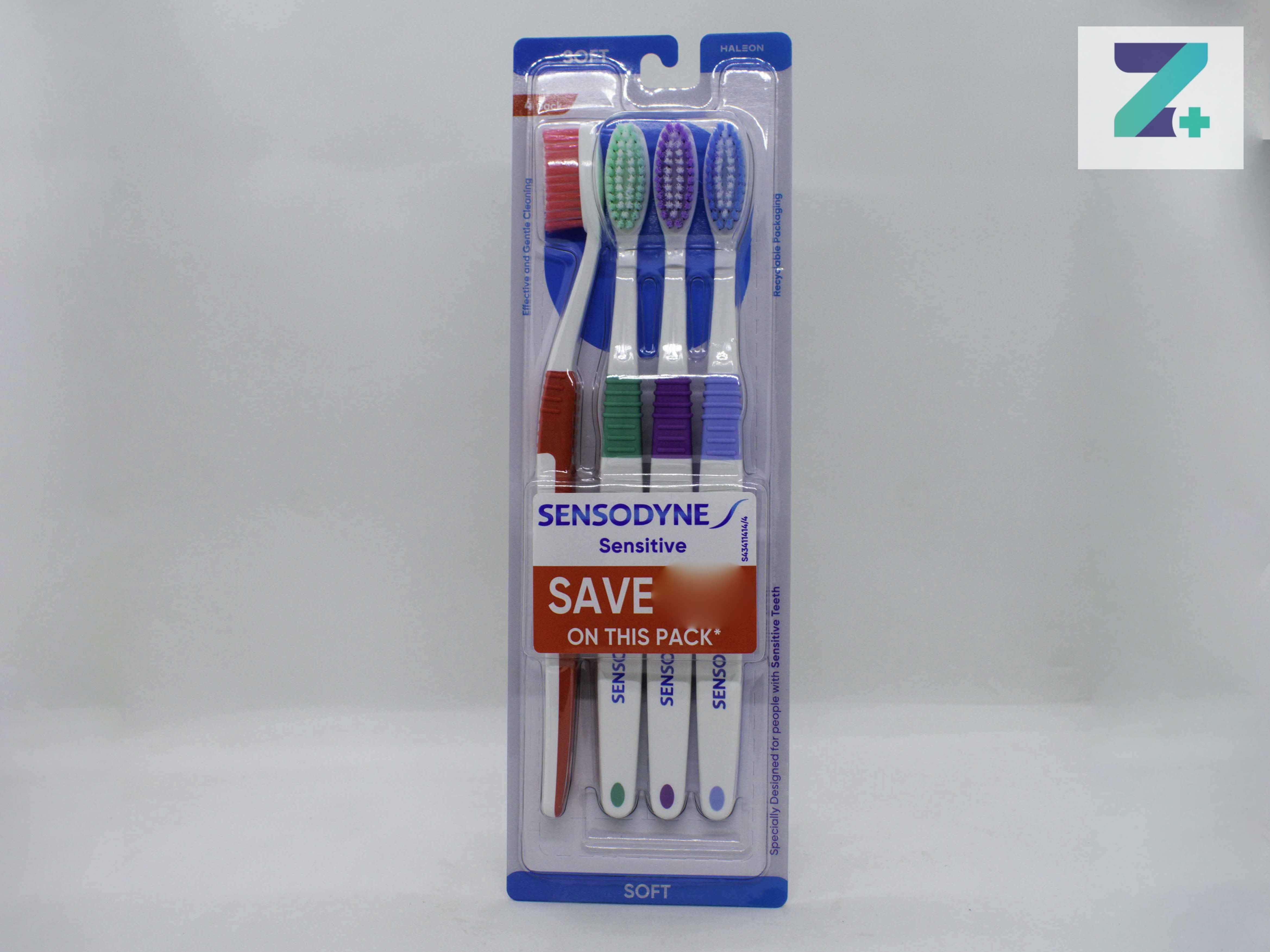 SENSODYNE SENSITIVE (4X1) TOOTHBRUSH
