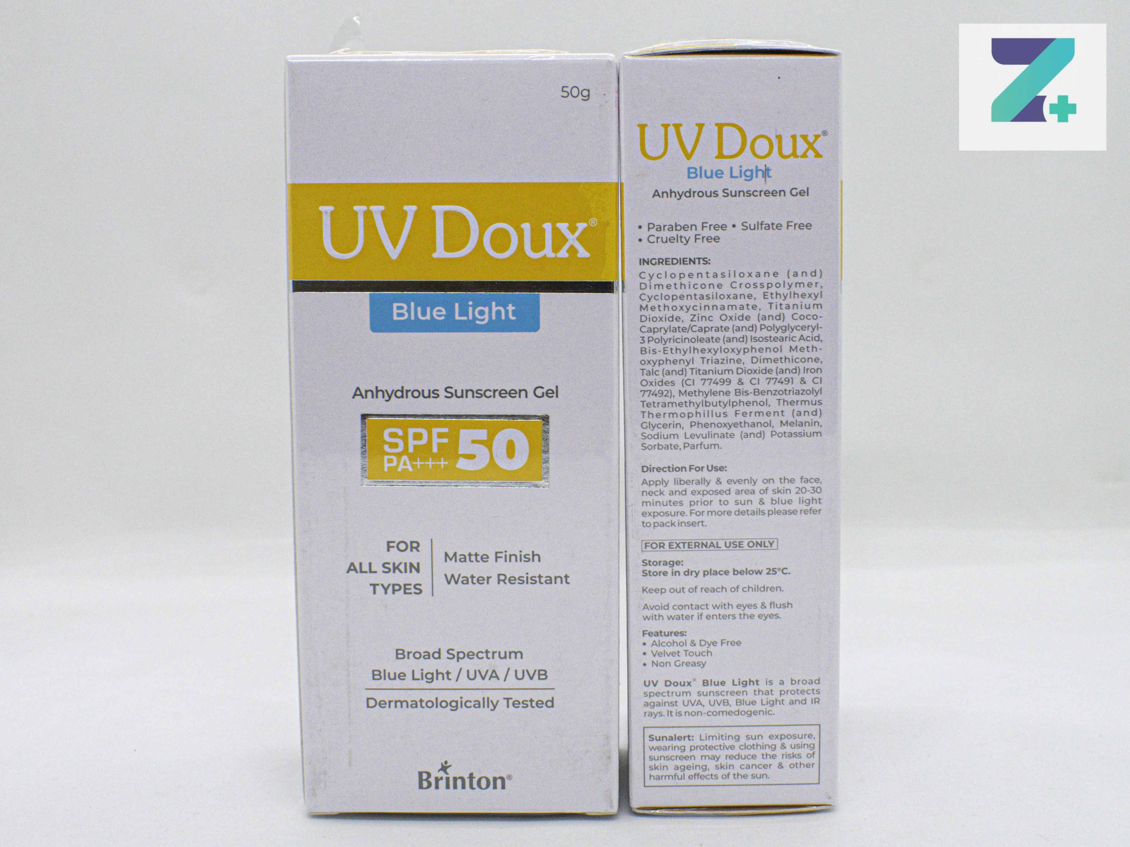 UV DOUX BLUE LIGHT SPF50 SUNSCREEN GEL