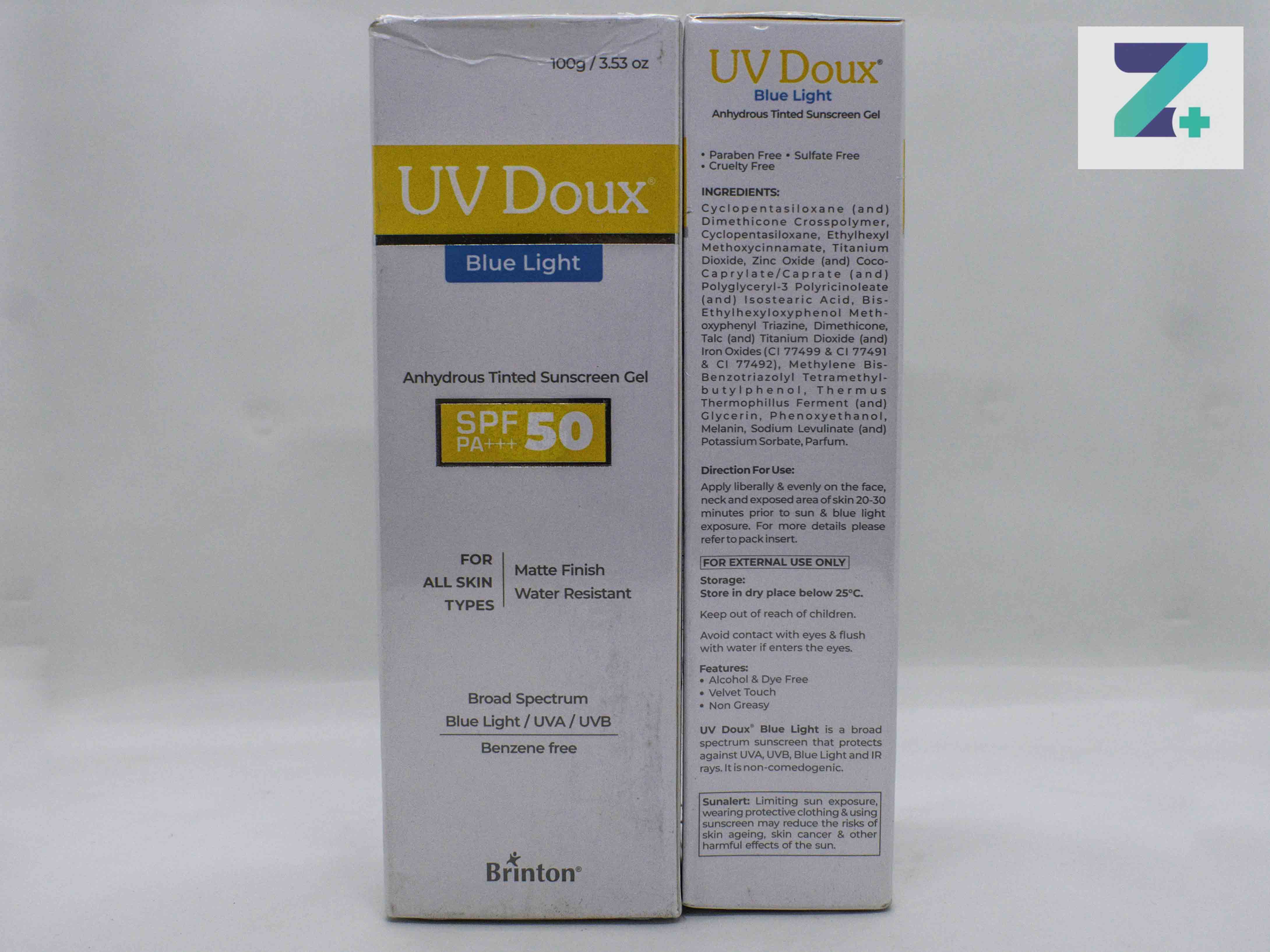 UV DOUX BLUE LIGHT SPF 50 SUNSCREEN GEL