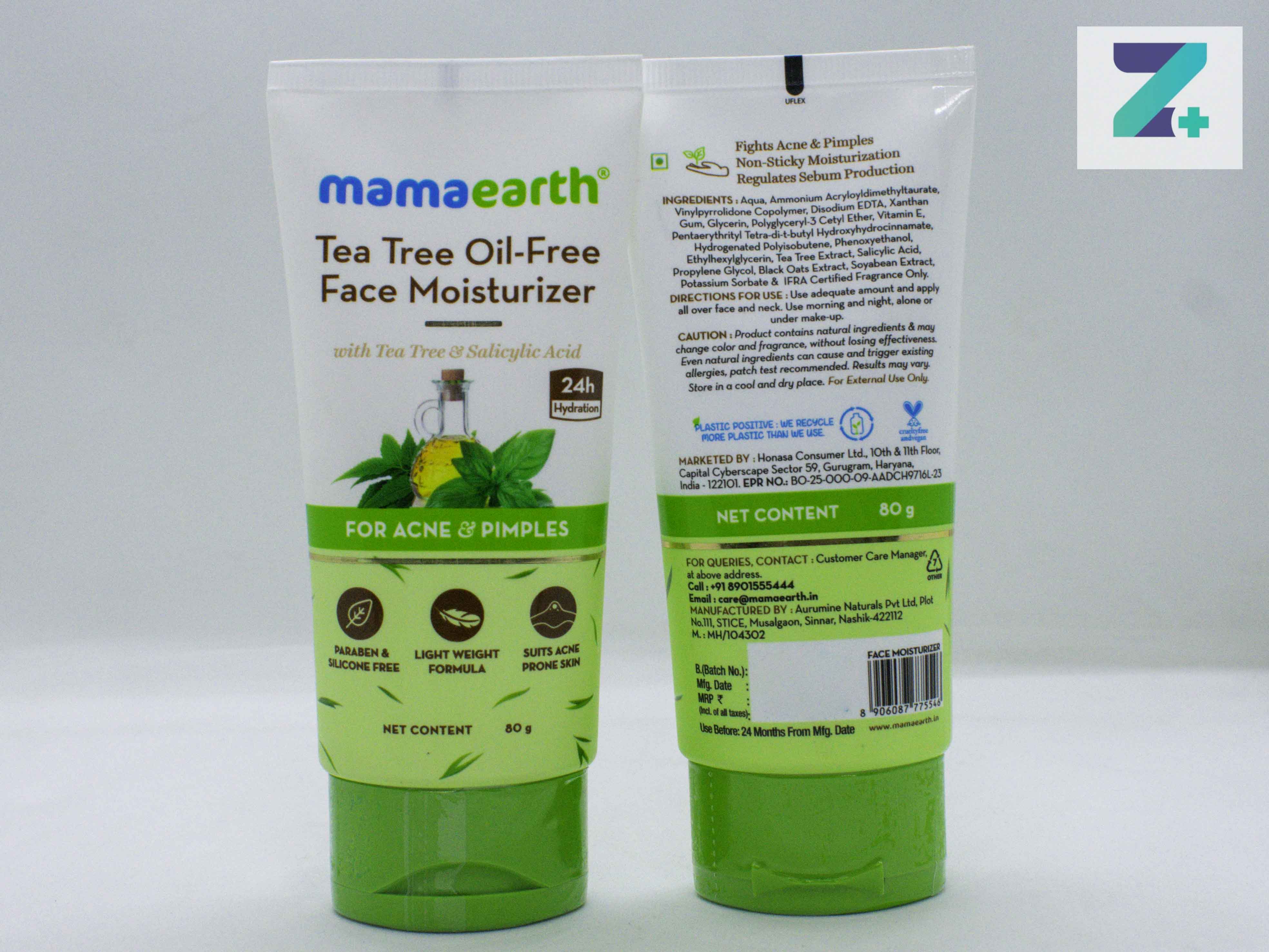 MAMAEARTH TEA TREE OIL-FREE FACE