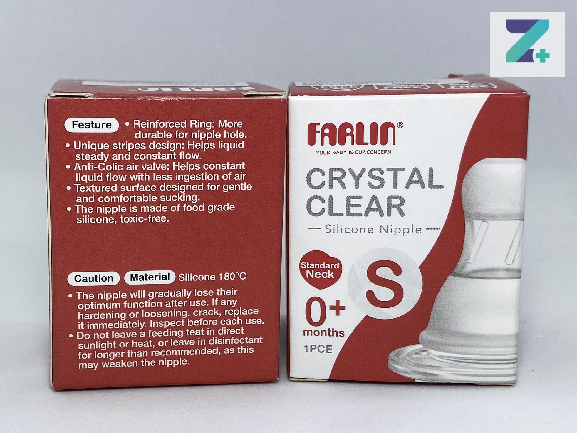 FARLIN CRYSTAL CLEAR (S) NIPPLE