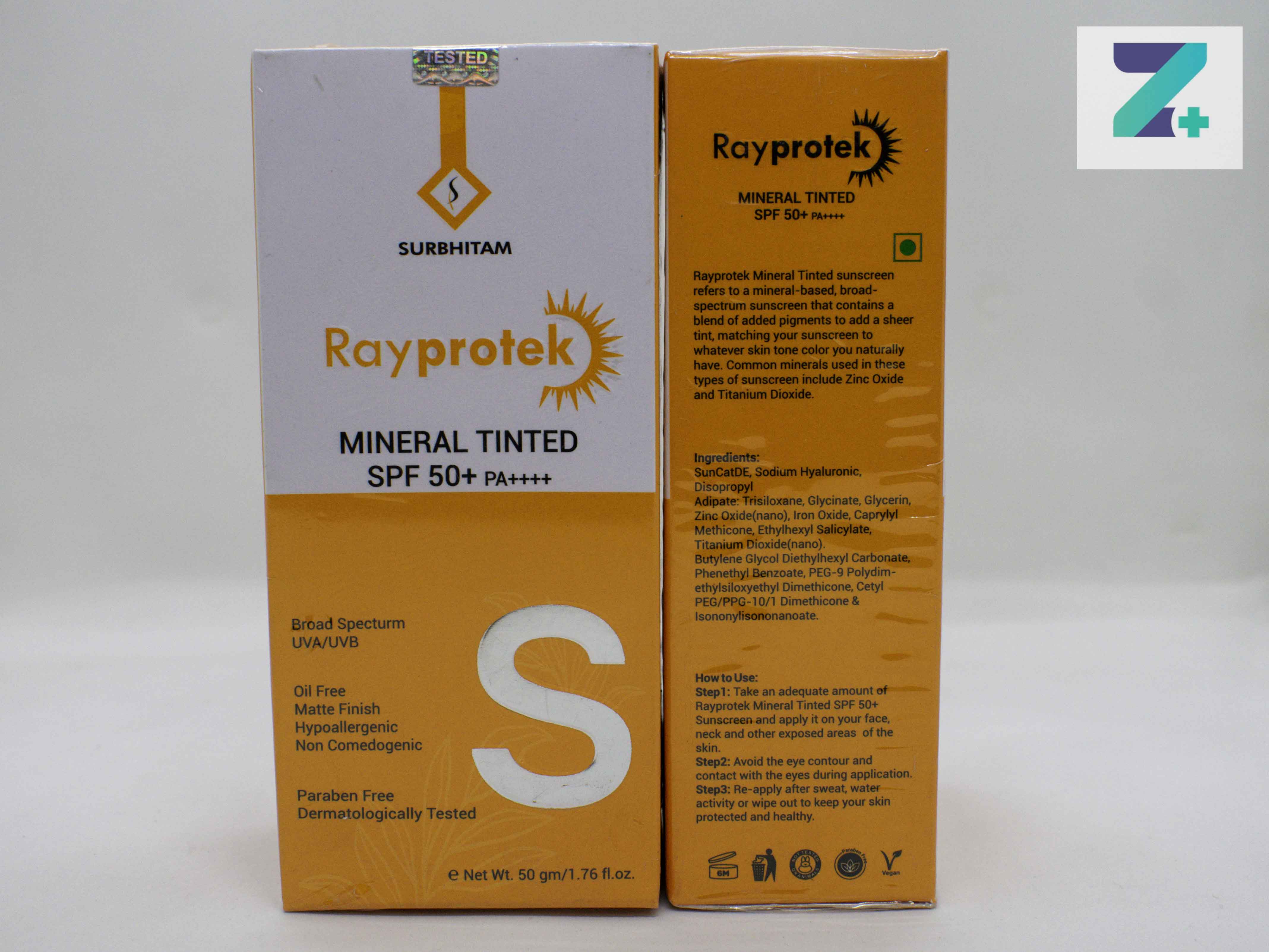 RAYPROTEK MINERAL TINTED SPF 50 SUNSCREEN GEL