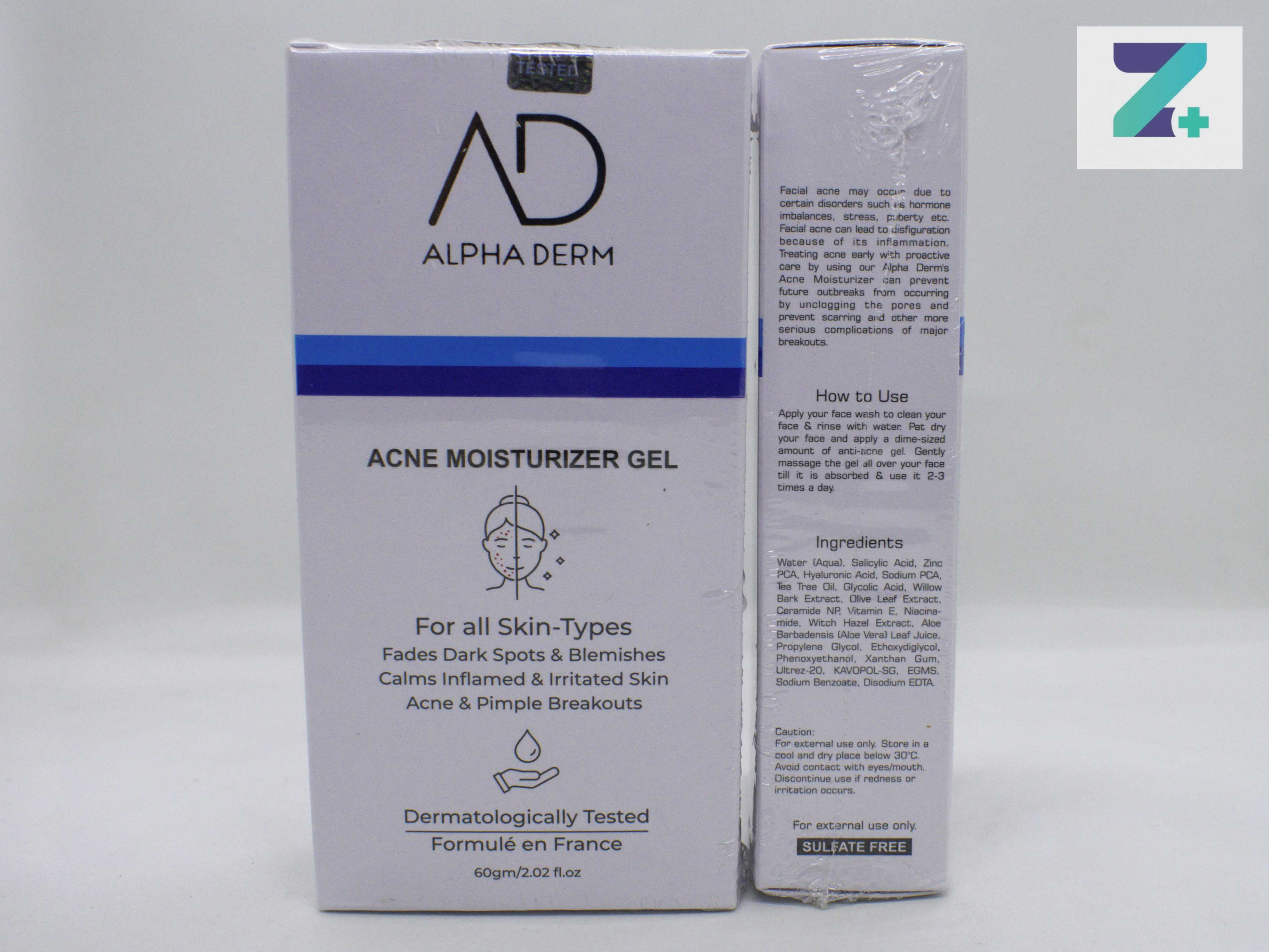 ALPHA DERM ACNE MOISTURIZER GEL
