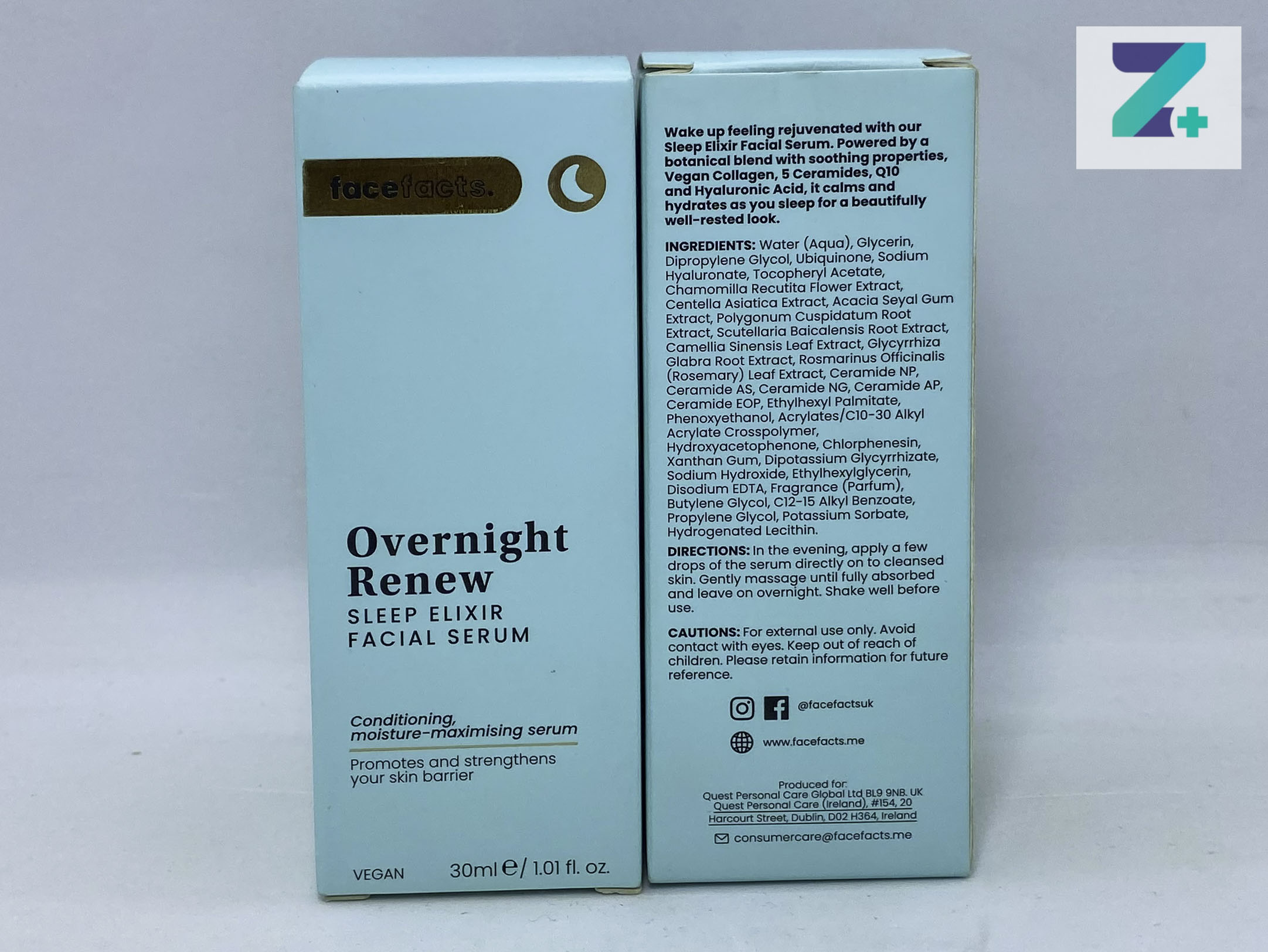 FACE FACTS OVERNIGHT RENEW SLEEP ELIXIR FACIAL SERUM
